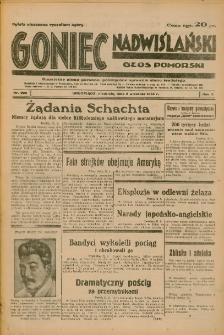 Goniec Nadwiślański: Głos Pomorski: Niezależne pismo poranne, poświęcone sprawom stanu średniego 1934.09.02 R.10 Nr200