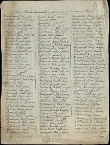 Lista Polaków zamieszkałych według wiadomości Komitetu w Paryżu