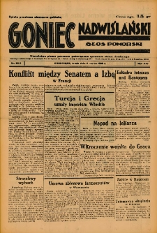 Goniec Nadwiślański: Głos Pomorski: Niezależne pismo poranne, poświęcone sprawom stanu średniego 1938.03.02 R.14 Nr50A