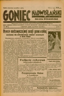 Goniec Nadwiślański: Głos Pomorski: Niezależne pismo poranne, poświęcone sprawom stanu średniego 1934.11.23 R.10 Nr269