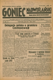 Goniec Nadwiślański: Głos Pomorski: Niezależne pismo poranne, poświęcone sprawom stanu średniego 1938.07.01 R.14 Nr148A