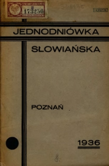Jednodniówka słowiańska