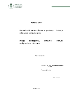 Rozbieżność wizerunkowa a postawy i intencje zakupowe konsumentów