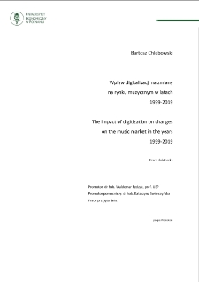 Wpływ digitalizacji na zmiany na rynku muzycznym w latach 1999-2019