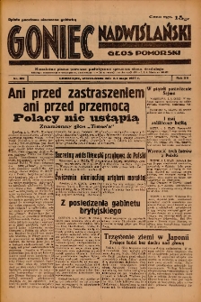 Goniec Nadwiślański: Głos Pomorski: Niezależne pismo poranne, poświęcone sprawom stanu średniego 1939.05.02-03 R.15 Nr102