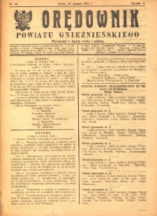 Orędownik Powiatu Gnieźnieńskiego: wychodzi w każdą środę i sobotę 1922.08.23 R.71 Nr66