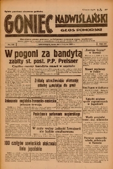 Goniec Nadwiślański: Głos Pomorski: Niezależne pismo poranne, poświęcone sprawom stanu średniego 1939.07.05 R.15 Nr152