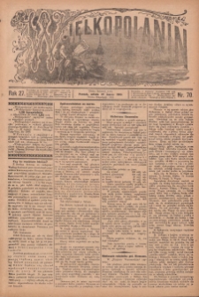 Wielkopolanin 1909.03.27 R.27 Nr70