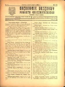 Orędownik Urzędowy Powiatu Gnieźnieńskiego: wychodzi 2 razy na tydzień 1925.03.03 R.74 Nr8