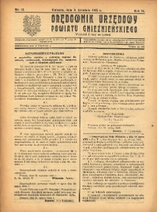 Orędownik Urzędowy Powiatu Gnieźnieńskiego: wychodzi 2 razy na tydzień 1925.04.09 R.74 Nr13