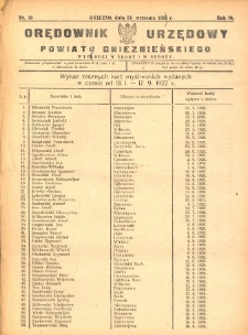 Orędownik Urzędowy Powiatu Gnieźnieńskiego: wychodzi w środy i soboty 1927.09.24 R.76 Nr70