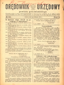 Orędownik Urzędowy Powiatu Gnieźnieńskiego: wychodzi w środy i soboty 1927.11.05 R.76 Nr82