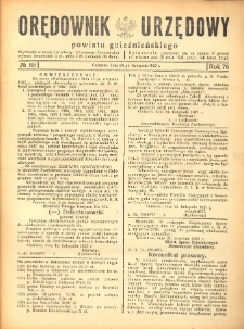 Orędownik Urzędowy Powiatu Gnieźnieńskiego: wychodzi w środy i soboty 1927.11.26 R.76 Nr88