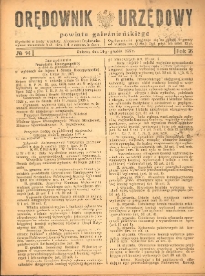 Orędownik Urzędowy Powiatu Gnieźnieńskiego: wychodzi w środy i soboty 1927.12.14 R.76 Nr94