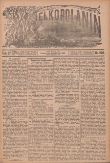 Wielkopolanin 1909.10.06 R.27 Nr228