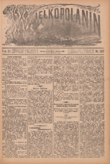 Wielkopolanin 1909.11.10 R.27 Nr257