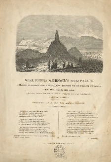 Widok pomnika wzniesionego przez Polaków "Królowi Władysławowi III z Jagiellonów i rycerzom polskim poległym pod Warną dnia 10 listopada 1444 roku. Dywizya polska pod dowództwem Władysława Hrabiego Zamoyskiego dnia 3 Maja 1856 roku". Budował i rył na kamieniu Stanisław Julian Hr. Ostroróg, kapitan 5go pułku ułanów polskich.