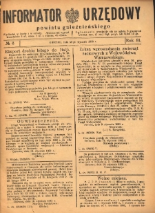 Informator Urzędowy Powiatu Gnieźnieńskiego 1932.01.23 R.81 Nr6