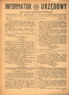 Informator Urzędowy Powiatu Gnieźnieńskiego 1932.03.26 R.81 Nr24
