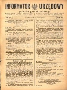 Informator Urzędowy Powiatu Gnieźnieńskiego 1932.04.30 R.81 Nr33