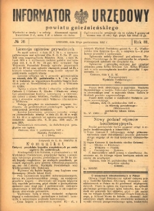 Informator Urzędowy Powiatu Gnieźnieńskiego 1932.10.12 R.81 Nr76