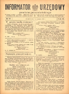 Informator Urzędowy Powiatu Gnieźnieńskiego 1932.12.07 R.81 Nr89
