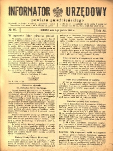 Informator Urzędowy Powiatu Gnieźnieńskiego 1933.12.02 R.82 Nr97