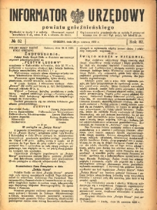 Informator Urzędowy Powiatu Gnieźnieńskiego 1933.06.24 R.82 Nr52