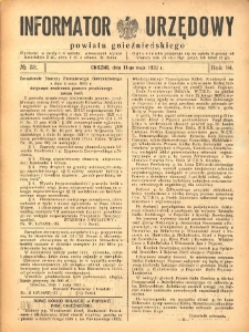 Informator Urzędowy Powiatu Gnieźnieńskiego 1935.05.11 R.84 Nr33
