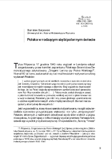 Polska w rodzącym się bipolarnym świecie