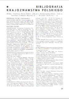 Bibljografja krajoznawstwa polskiego (Według "Urzędowego Wykazu Drukówwydanych w Rzeczypospolitej Polskiej", Druki zarejestrowane w Bibljotece Narodowej od 1 stycznia 1934 R. Nr 1 do 13 pażdziernika 1934 R. Nr 41)