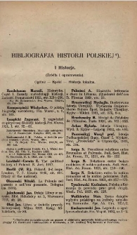 Bibljografja historji polskiej