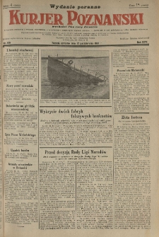 Kurier Poznański 1931.10.22 R.26 nr 485