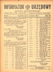Informator Urzędowy Powiatu Gnieźnieńskiego 1937.09.02 R.86 Nr55
