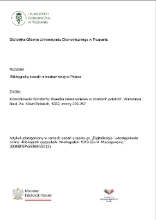 Bibliografia kwestii mieszkaniowej w Polsce