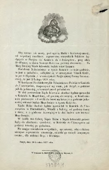 [Zaproszenie Inc.:] " Aby zacząć rok nowy, pod opieką Matki i Królowej naszej ..."