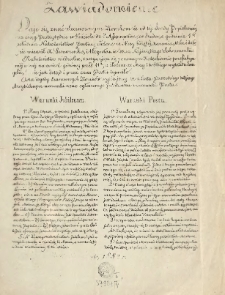 [Zawiadomienie Inc.:] " Daje się znać Szanownym Ziomkom że od tej Środy Popielcowej ..."