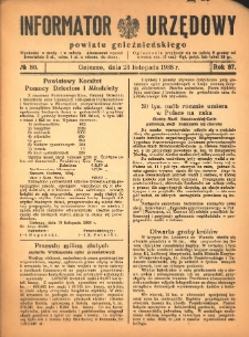 Informator Urzędowy Powiatu Gnieźnieńskiego 1938.11.23 R.87 Nr80