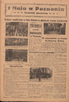 1 Maja w Poznaniu: Dodatek specjalny "Expressu Poznańskiego" 1949.05.02