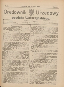Orędownik Urzędowy Powiatu Wolsztyńskiego: za redakcję odpowiada Starostwo 1924.03.07 R.2 Nr8