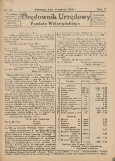 Orędownik Urzędowy Powiatu Wolsztyńskiego 1935.03.30 R.5 Nr13