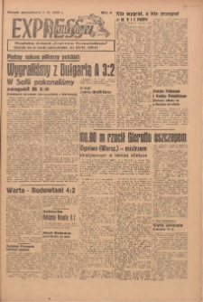 Express Sportowy: Bezpłatny dodatek "Expressu Poznańskiego" 1949.10.03
