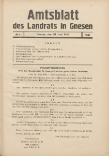 Amtsblatt des Landrats in Gnesen 1940.06.28 Nr4