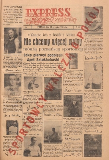 Express Sportowy: Bezpłatny dodatek "Expressu Poznańskiego" 1950.05.30