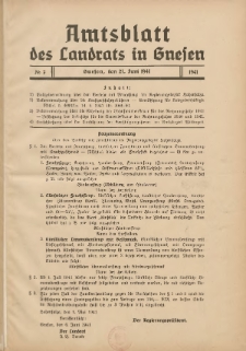 Amtsblatt des Landrats in Gnesen 1941.06.21 Nr7