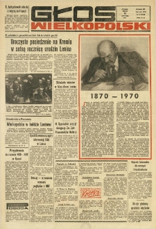 Głos Wielkopolski. 1970.04.22 R.26 nr94 Wyd.AB