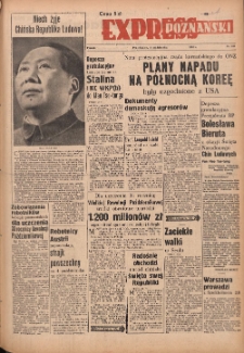 Express Poznański 1950.10.02 Nr1341 (271) zawiera Dodatek Sportowy