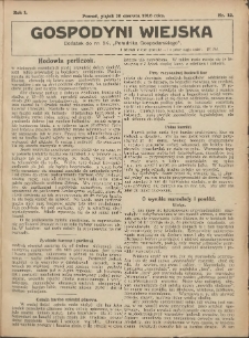 Gospodyni Wiejska: dodatek do nr.24 &bdquo;Poradnika Gospodarskiego&rdquo; 1916.06.16 R.1 Nr12