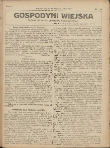 Gospodyni Wiejska: dodatek do nr.25. &bdquo;Poradnika Gospodarskiego&rdquo; 1916.06.23 R.1 Nr25