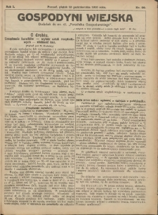 Gospodyni Wiejska: dodatek do nr.41 „Poradnika Gospodarskiego” 1916.10.13 R.1 Nr29